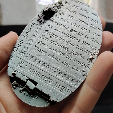 105mm Oval Sacred Ruins Base 1