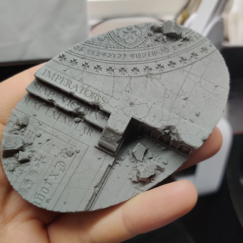 105mm Oval Sacred Ruins Base 2
