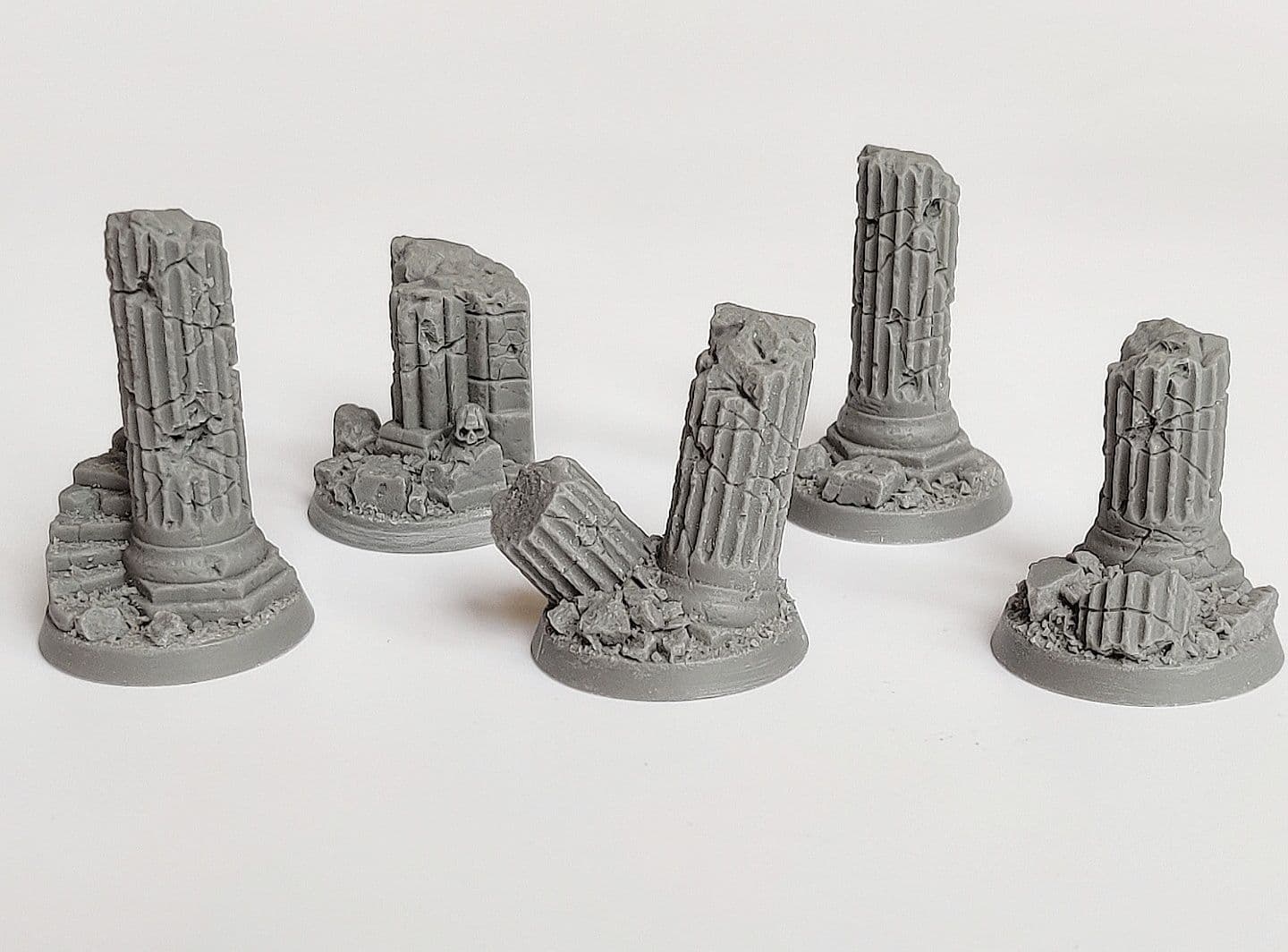 30mm Round Lipped Paved Dungeon Scenic Resin Bases - Warmachine Compatible Lip - Made In UK