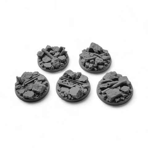 40mm Urban Rubble bases (5) Set 1