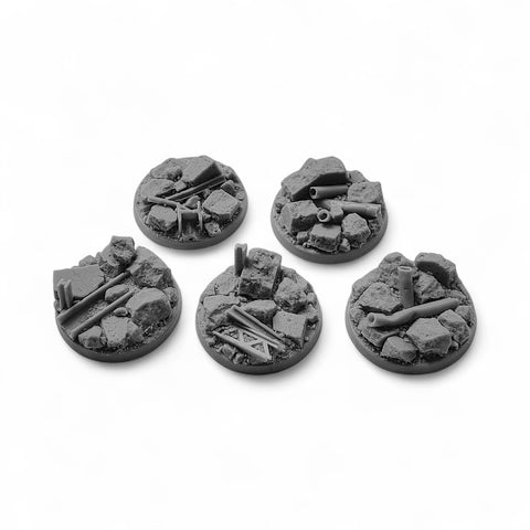 40mm Urban Rubble bases (5) Set 2