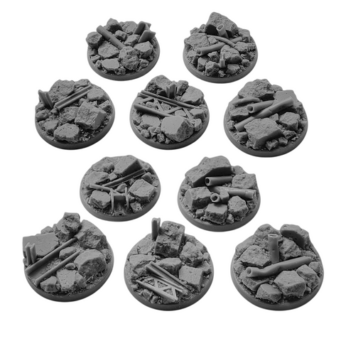 40mm Urban Rubble bases (5)