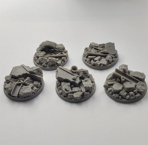 50mm Urban Rubble Bases (5)