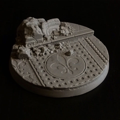 60mm Sacred Ruins Fleur-De-Lis base