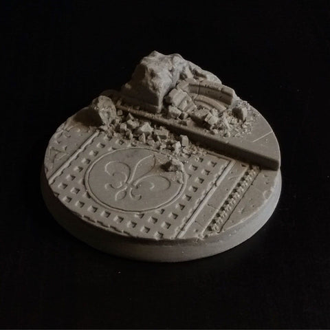 60mm Sacred Ruins Fleur-De-Lis base