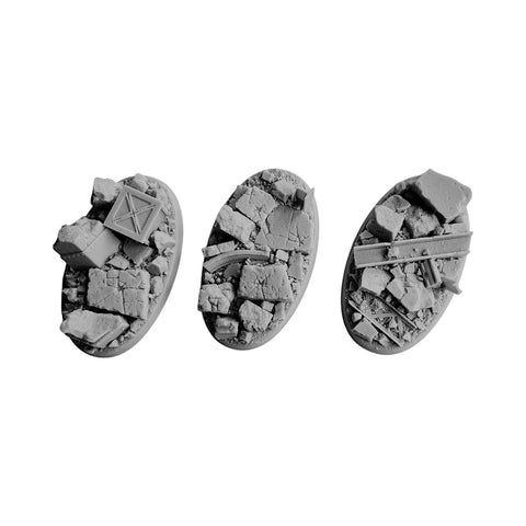 75x42mm Urban Rubble Bases (3)