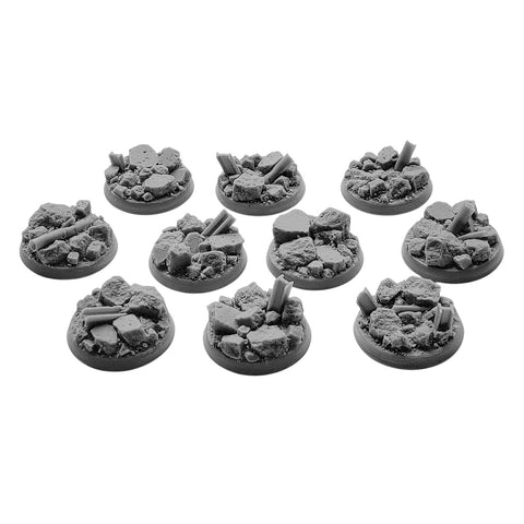 32mm Urban Rubble bases (10)