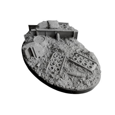 105mm Oval Trench Warfare Base 2