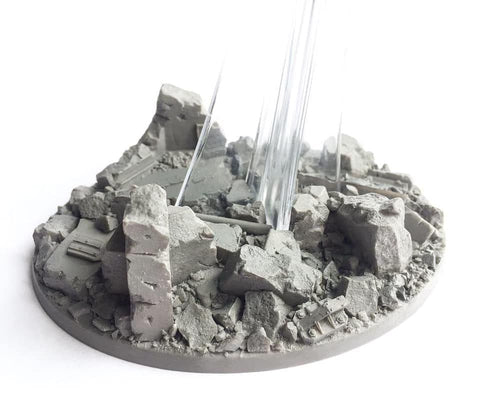 Rubble Base realistic detailed resin bases unreal wargaming studios warhammer ...