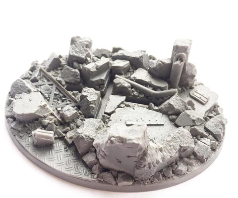 Rubble Base realistic detailed resin bases unreal wargaming studios warhammer ...