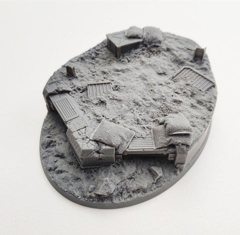 120mm Trench Warfare Oval Base