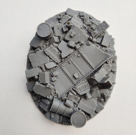 Rubble Base realistic detailed resin bases unreal wargaming studios warhammer ...