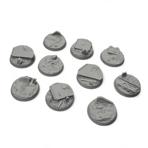 32mm Trench Warfare  Bases (10)