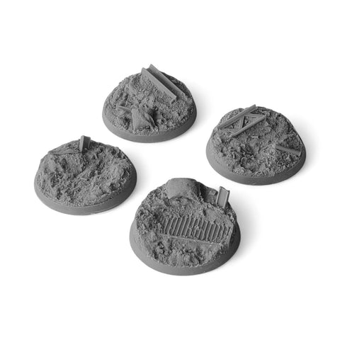 50mm Trench Warfare  Bases (3)