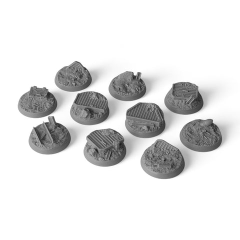 32mm Trench Warfare  Bases (10)