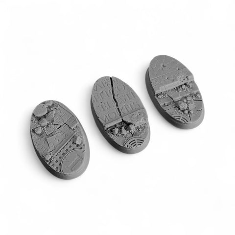 60mm  Oval Sacred Ruins bases (3)