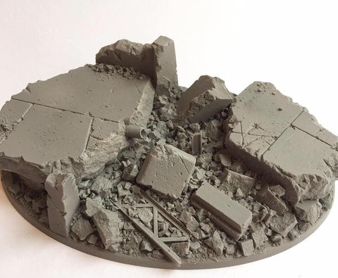 Rubble Base Urban Rubble Resin Bases – Unreal Wargaming Studios Ltd
