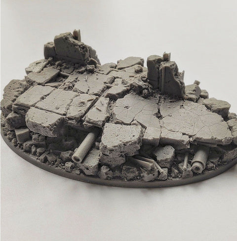 Rubble Base Urban Rubble Resin Bases – Unreal Wargaming Studios Ltd