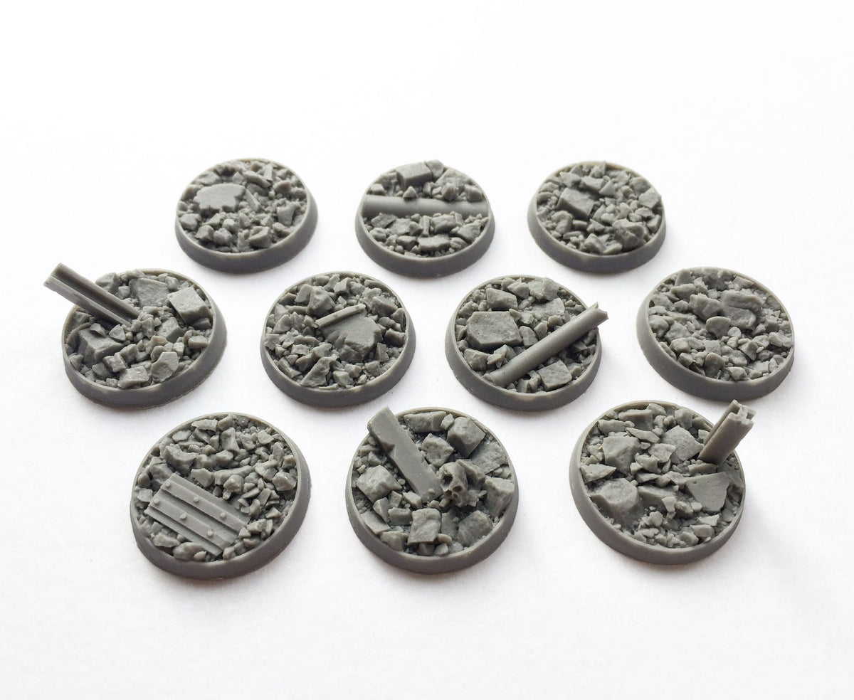 Rubble Base realistic detailed resin bases unreal wargaming studios warhammer ...