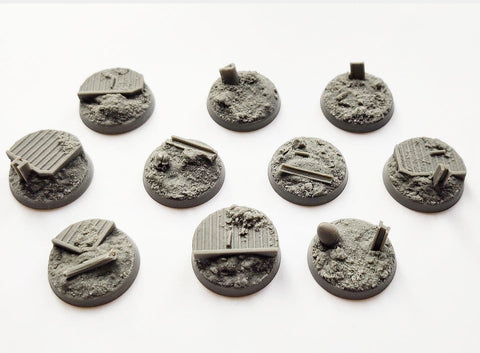 25mm Trench Warfare  Bases (10)