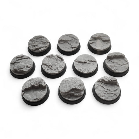 25mm Rocky Landscape bases (10) (Pre-Order)
