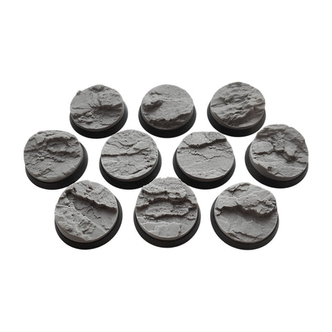 32mm Rocky Landscape bases (10) (Pre-Order)