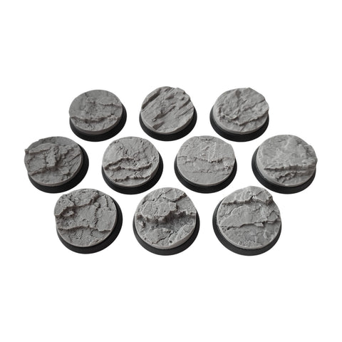 32mm Rocky Landscape bases (10) (Pre-Order)