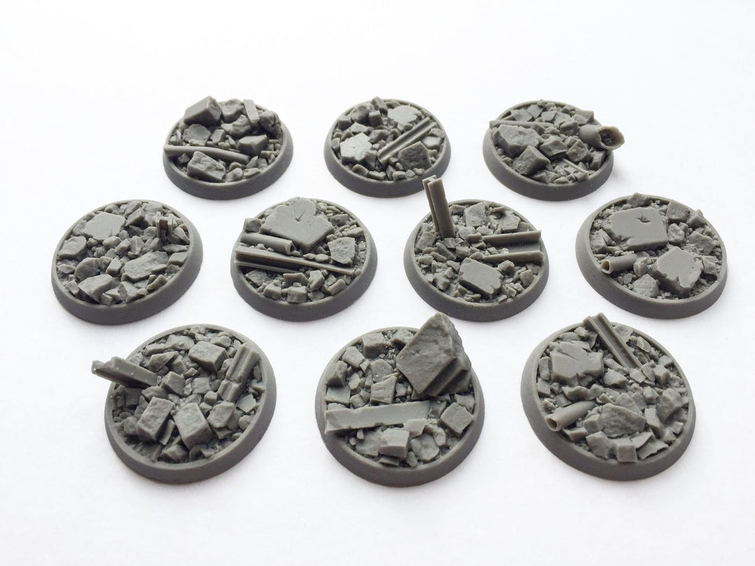Rubble Base realistic detailed resin bases unreal wargaming studios warhammer ...
