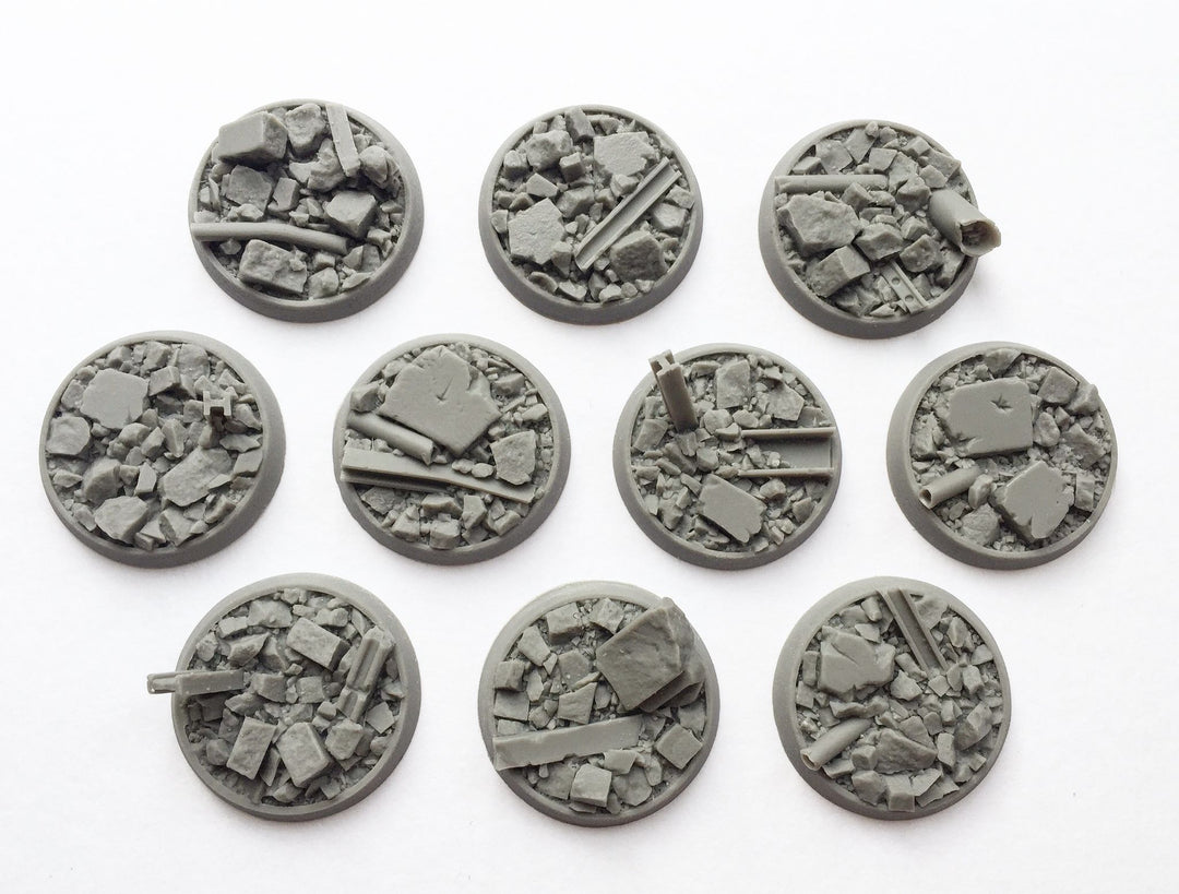 Rubble Base realistic detailed resin bases unreal wargaming studios warhammer ...