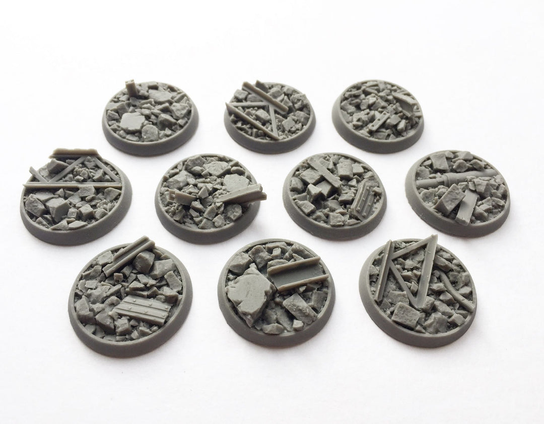 Rubble Base realistic detailed resin bases unreal wargaming studios warhammer ...