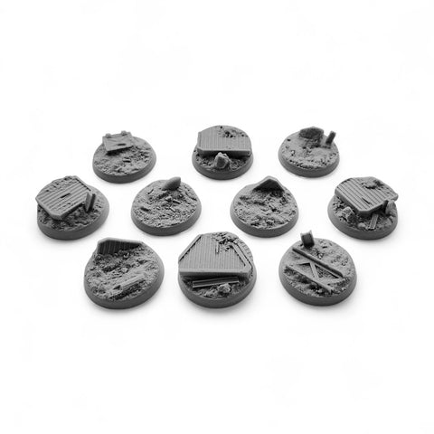 32mm Trench Warfare  Bases (10)