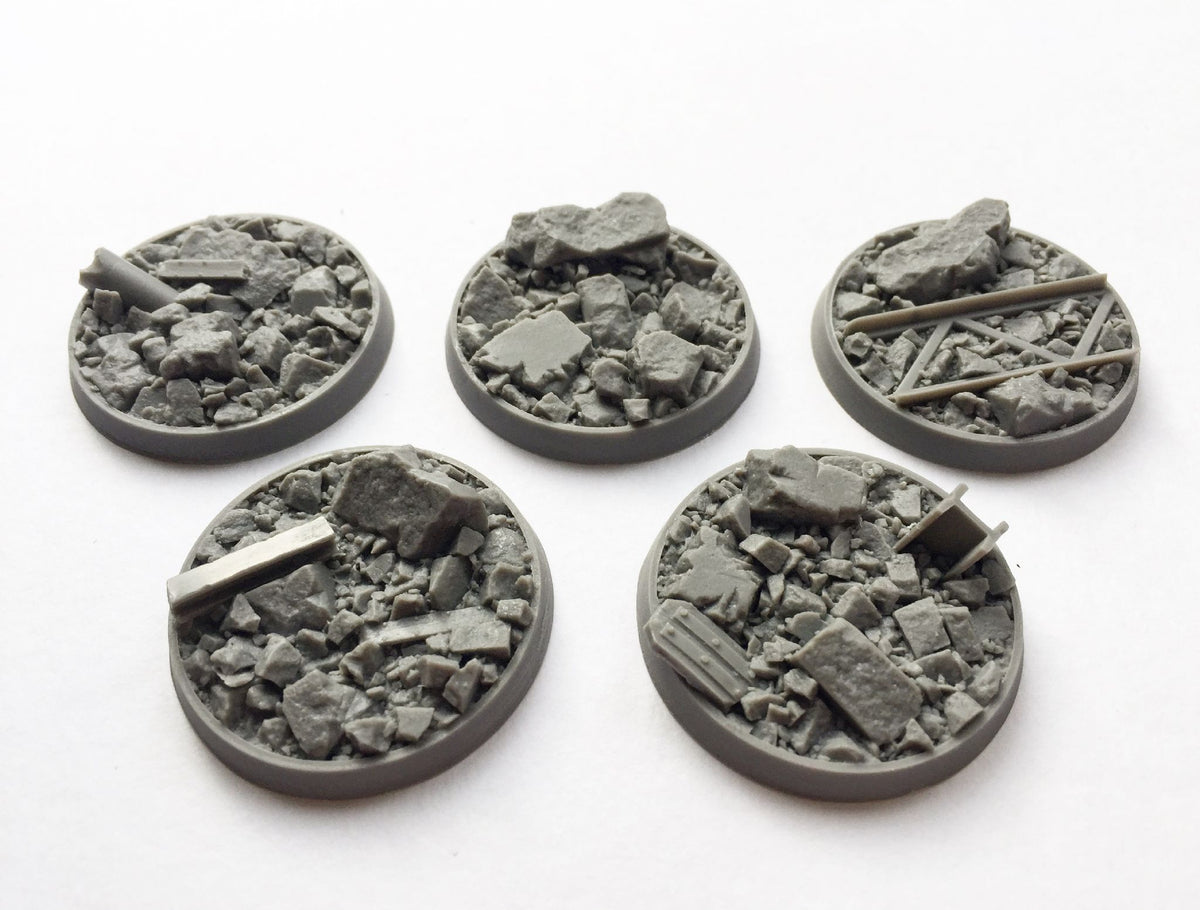 Rubble Base realistic detailed resin bases unreal wargaming studios warhammer ...
