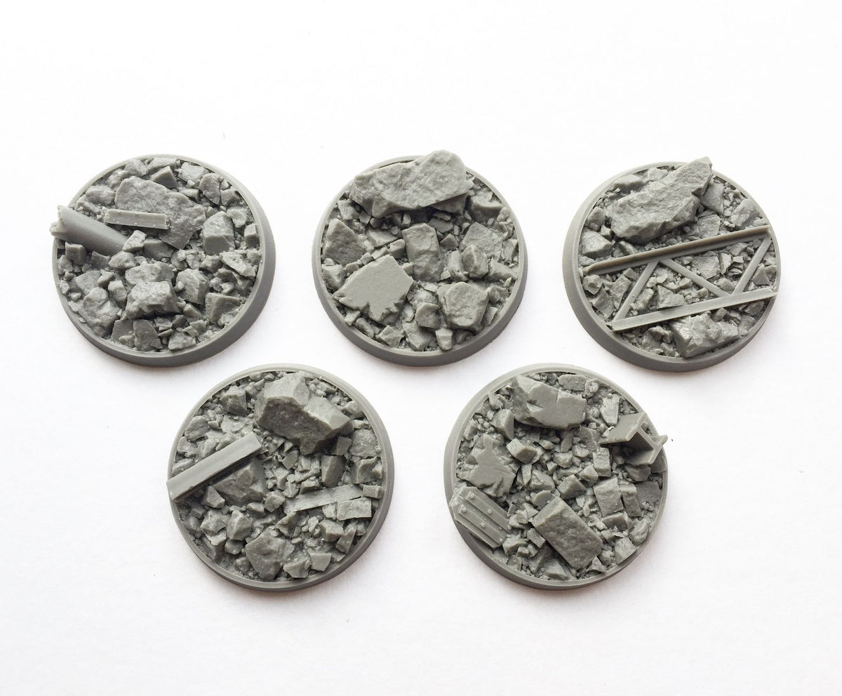 Rubble Base realistic detailed resin bases unreal wargaming studios warhammer ...
