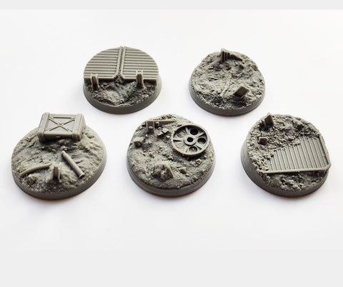40mm Trench Warfare Bases Set 2 (5)