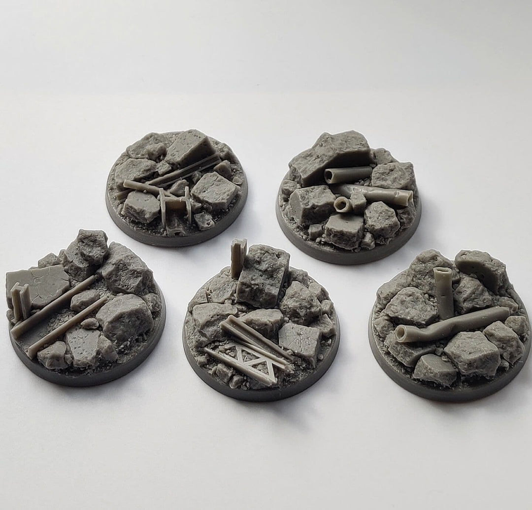 Rubble Base realistic detailed resin bases unreal wargaming studios warhammer ...