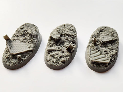 60mm Oval Trench Warfare Bases (3)