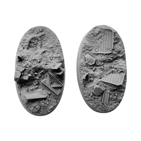 75mm Oval Trench Warfare Bases (3)