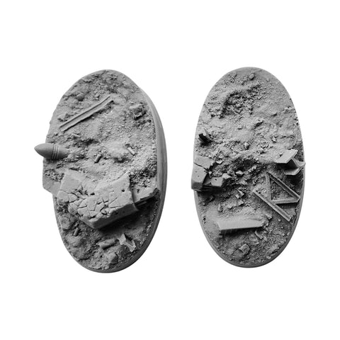 75mm Oval Trench Warfare Bases (3)