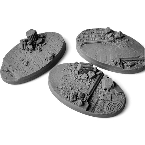 90mm Oval Sacred Ruins bases (3)