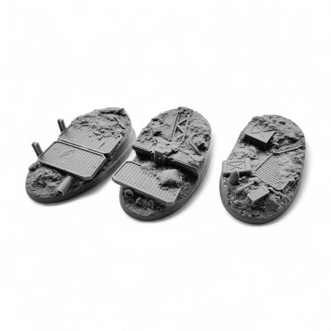 90mm Oval Trench Warfare Bases (3)