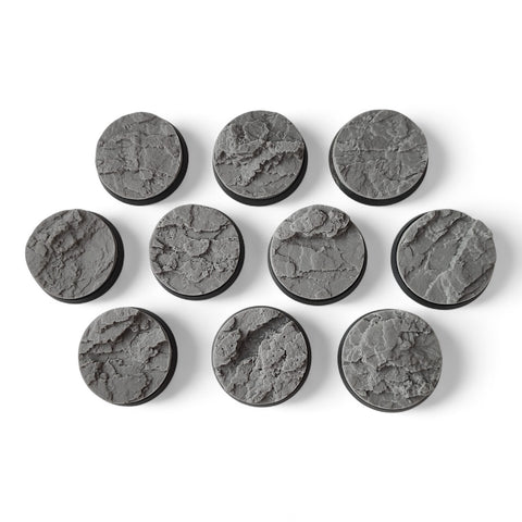 40mm Rocky Landscape bases (5) Pre-Order)