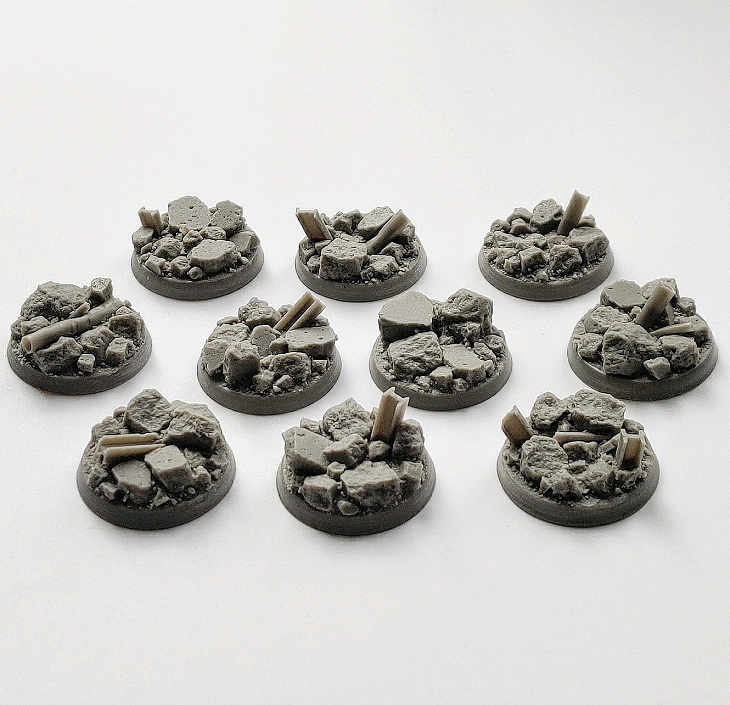Rubble Base realistic detailed resin bases unreal wargaming studios warhammer ...