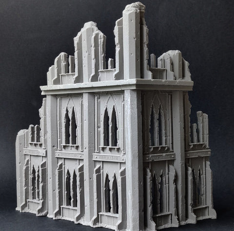 Large Gothic Ruin 1 w/Extension 2  - Made to order